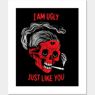 I AM UGLY Posters and Art